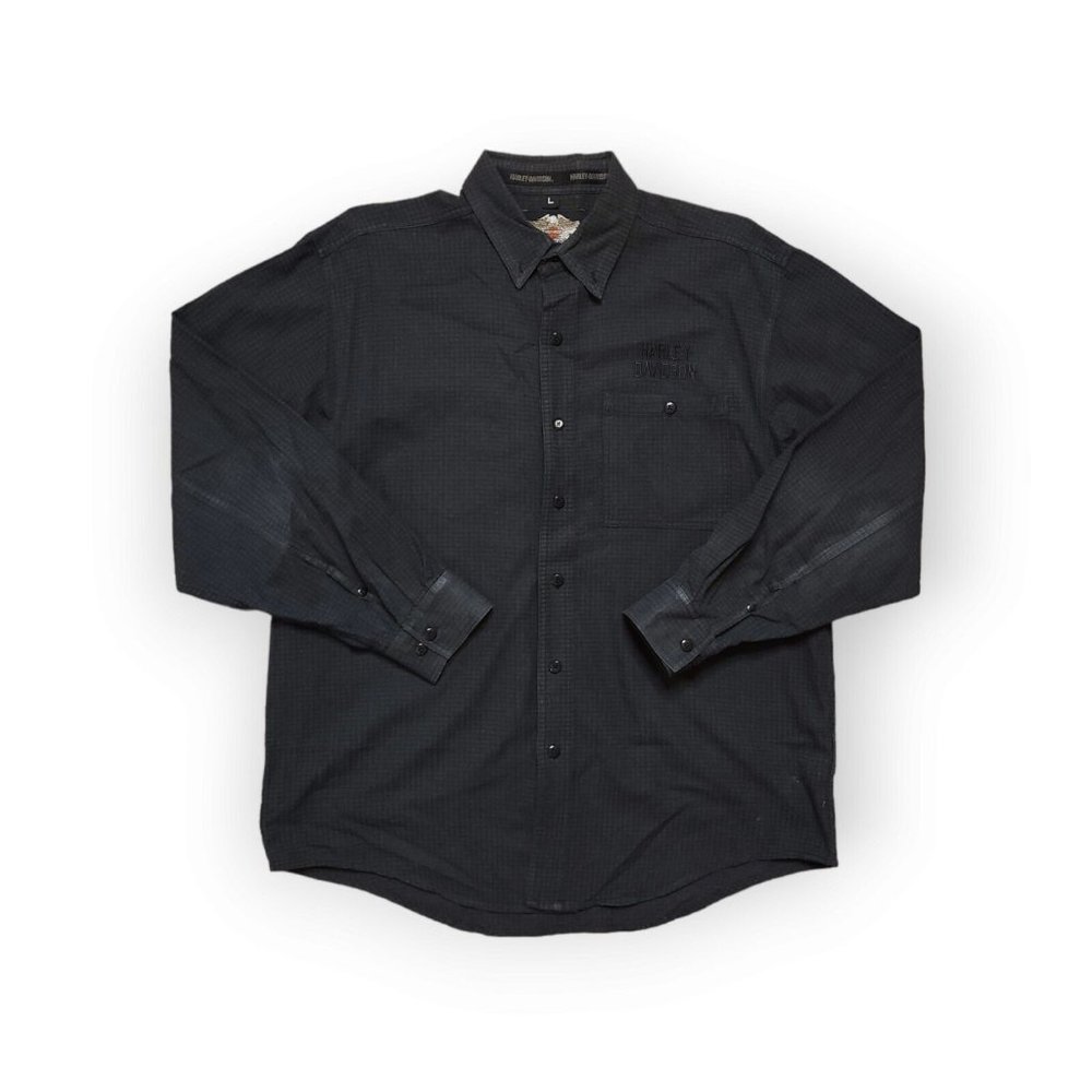 Harley Davidson Button Up Long Sleeve Shirt Mens Large